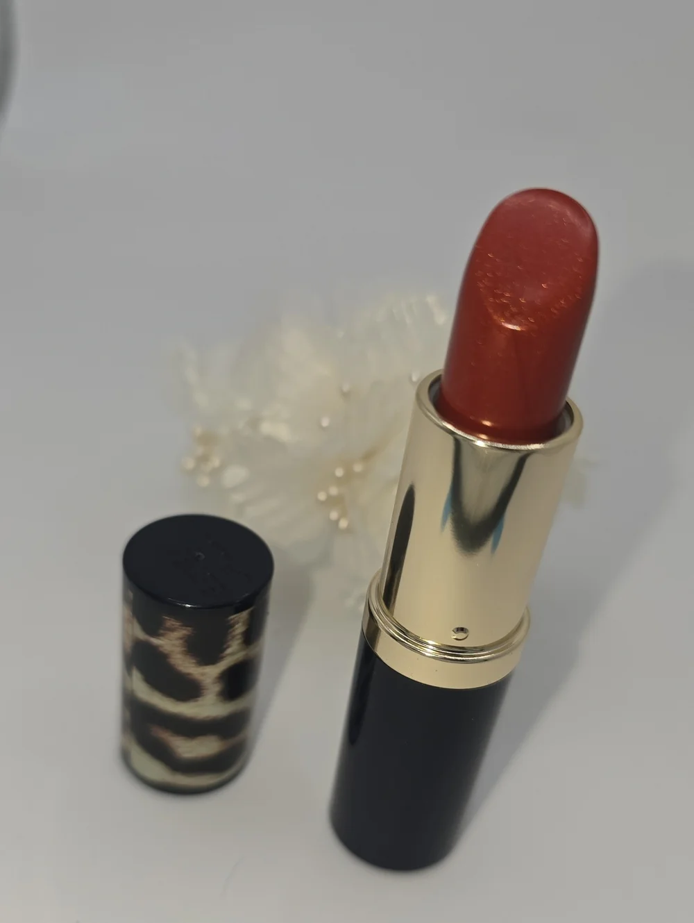 🧚‍♀️SLOW BURN Estee Lauder Limited Edition Leopard Lipstick NWOBox